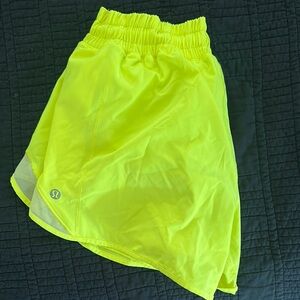 Lululemon Neon Yellow Athletic Shorts